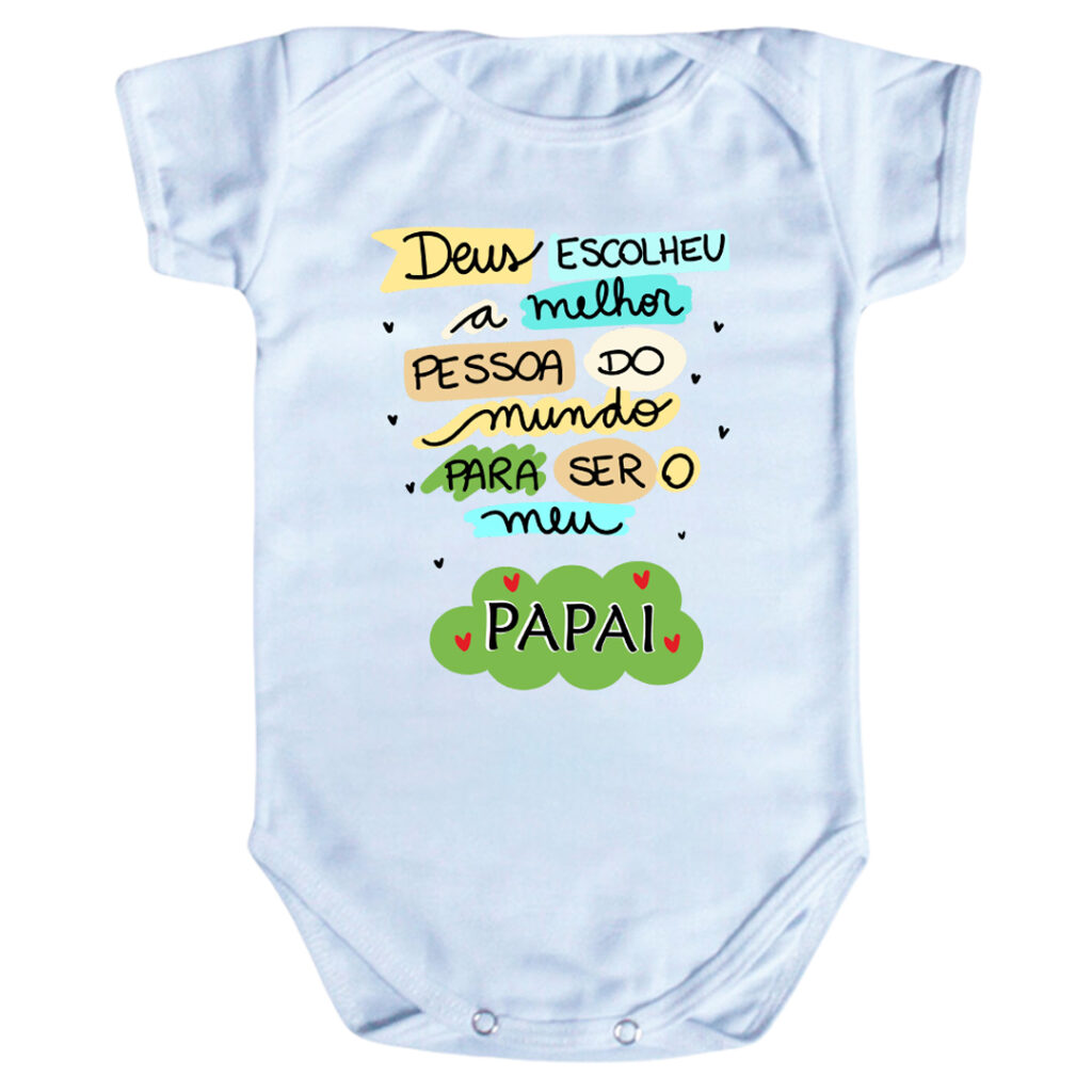 Body de Bebê Frase Papai