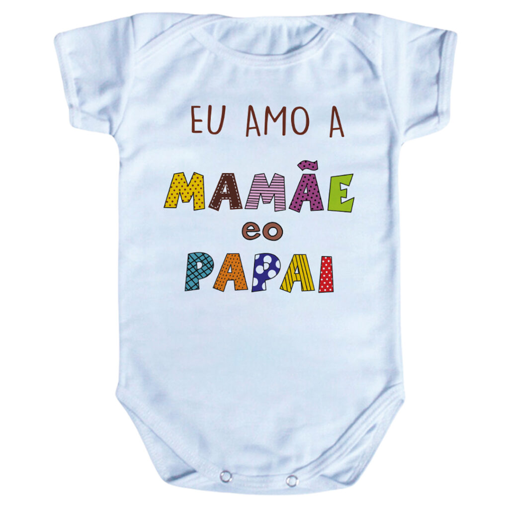 Body bebê papai e mamãe