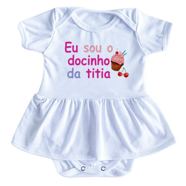 Body Para Bebe Menina Docinho da Titia