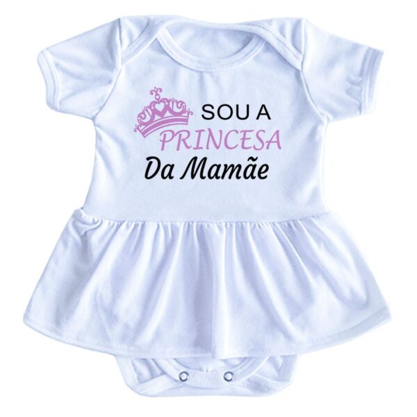 Body Bebe menina frase mamãe