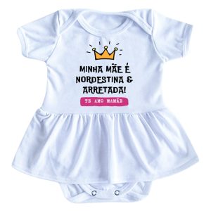 body de bebê com frase para mamãe